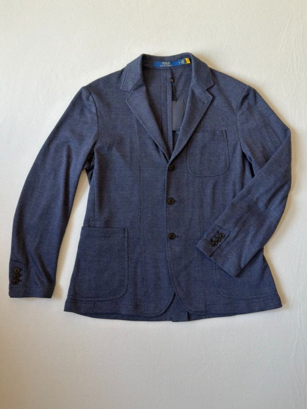Polo Ralph Lauren Men's M Plaid Sport Coat Stretch Academia Preppy Old Money